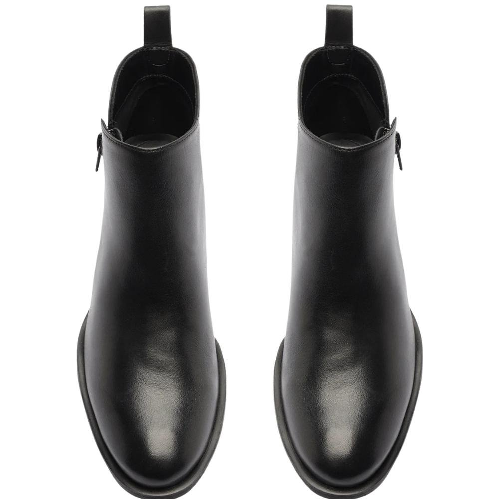 BOTA CANO CURTO AREZZO COURO FEMININA A103770004 Preto 6