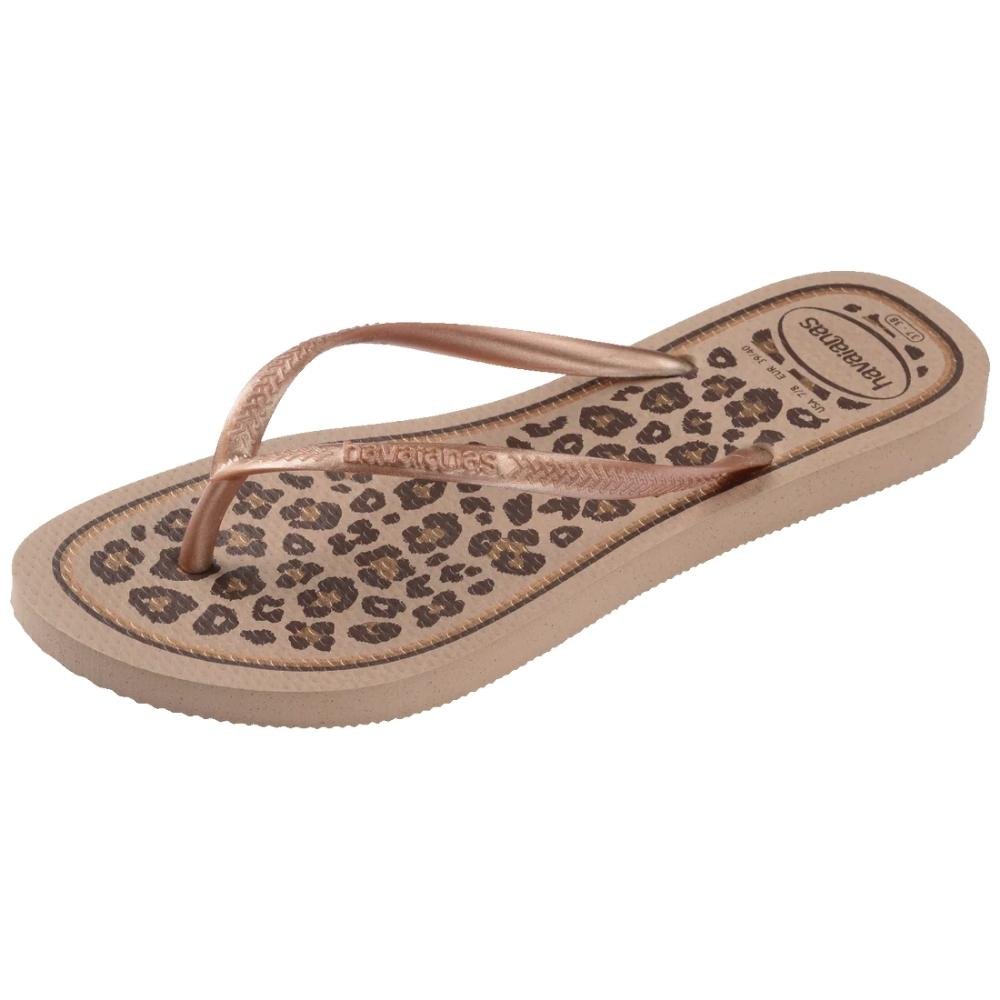 CHINELO HAVAIANAS FEMININO ANIMALS 4103352 Rose Gold 5
