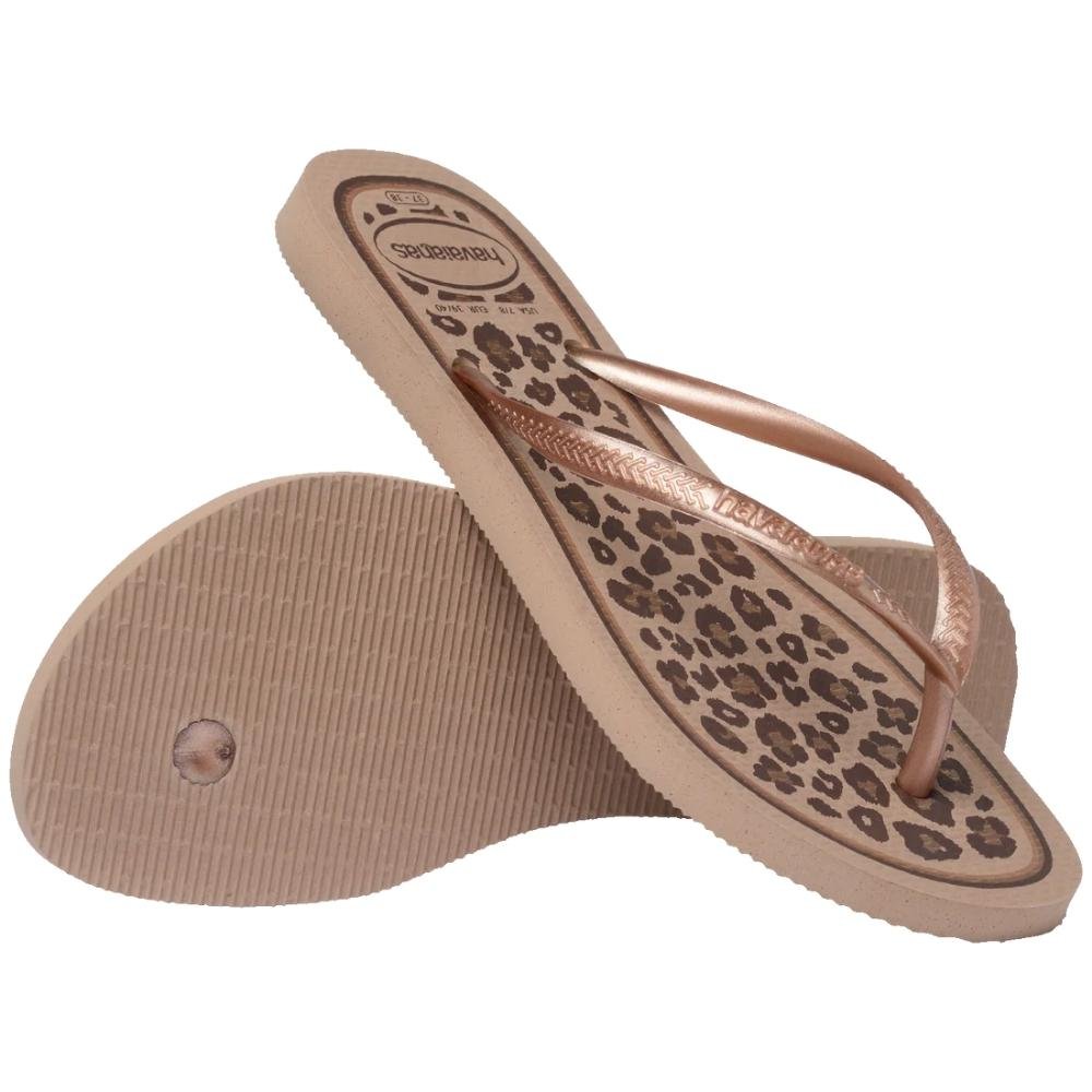 CHINELO HAVAIANAS FEMININO ANIMALS 4103352 Rose Gold 6