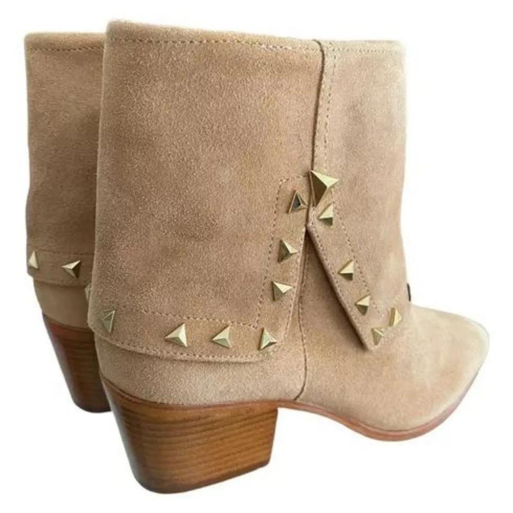 BOTA COURO CANO MEDIO FEM SCHUTZ REF:S220230003 Bege 3