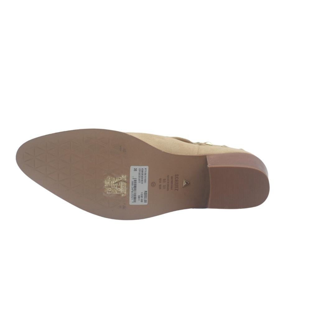 BOTA COURO CANO MEDIO FEM SCHUTZ REF:S220230003 Bege 4