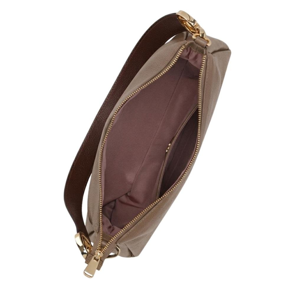 BOLSA COURO LUZ DA LUA FEMININA BAGUETE SAARA/ATACAMA 2000778 Bege 4