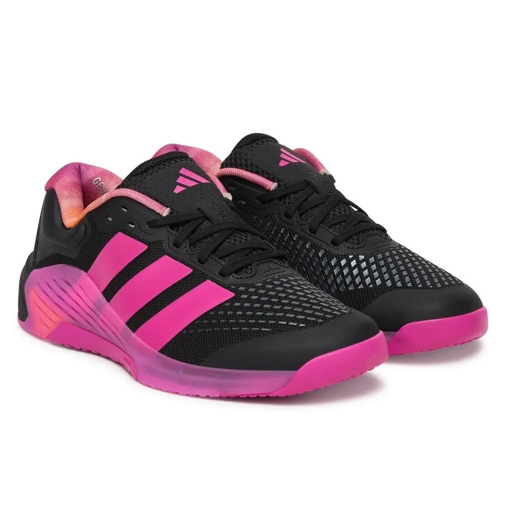 TÊNIS ADIDAS ESPORTIVO FEMININO DROPSET 4 POWER TRAINER JR4664 Preto/Pink 2