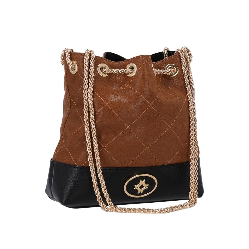 BOLSA LUZ DA LUA FEMININA BUCKET ARENITO/ATACAMA 2000815 Marrom 2