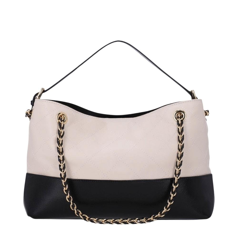 BOLSA LUZ DA LUA FEMININA TOTE SAARA/ATACAMA 2000816/1 Branco/Preto 3