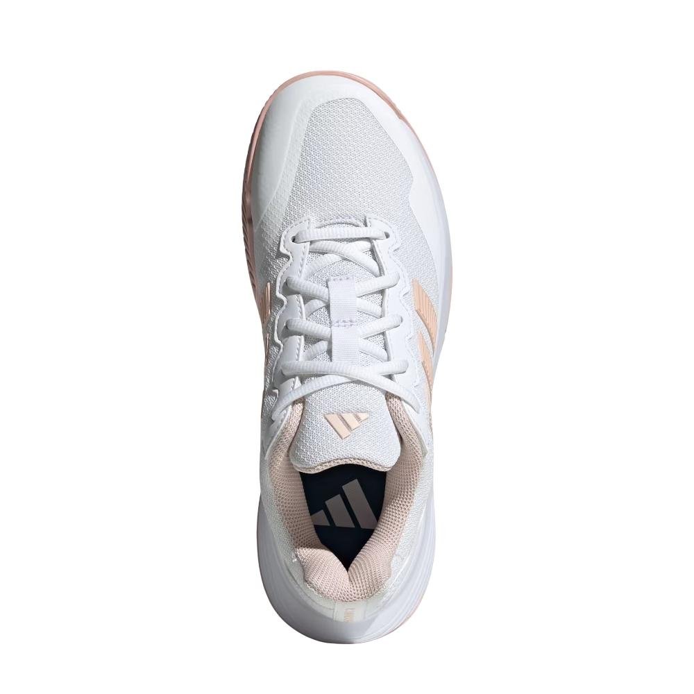 TÊNIS ADIDAS ESPORTIVO FEMININO GAME COURT 2 KI0785 Branco 3