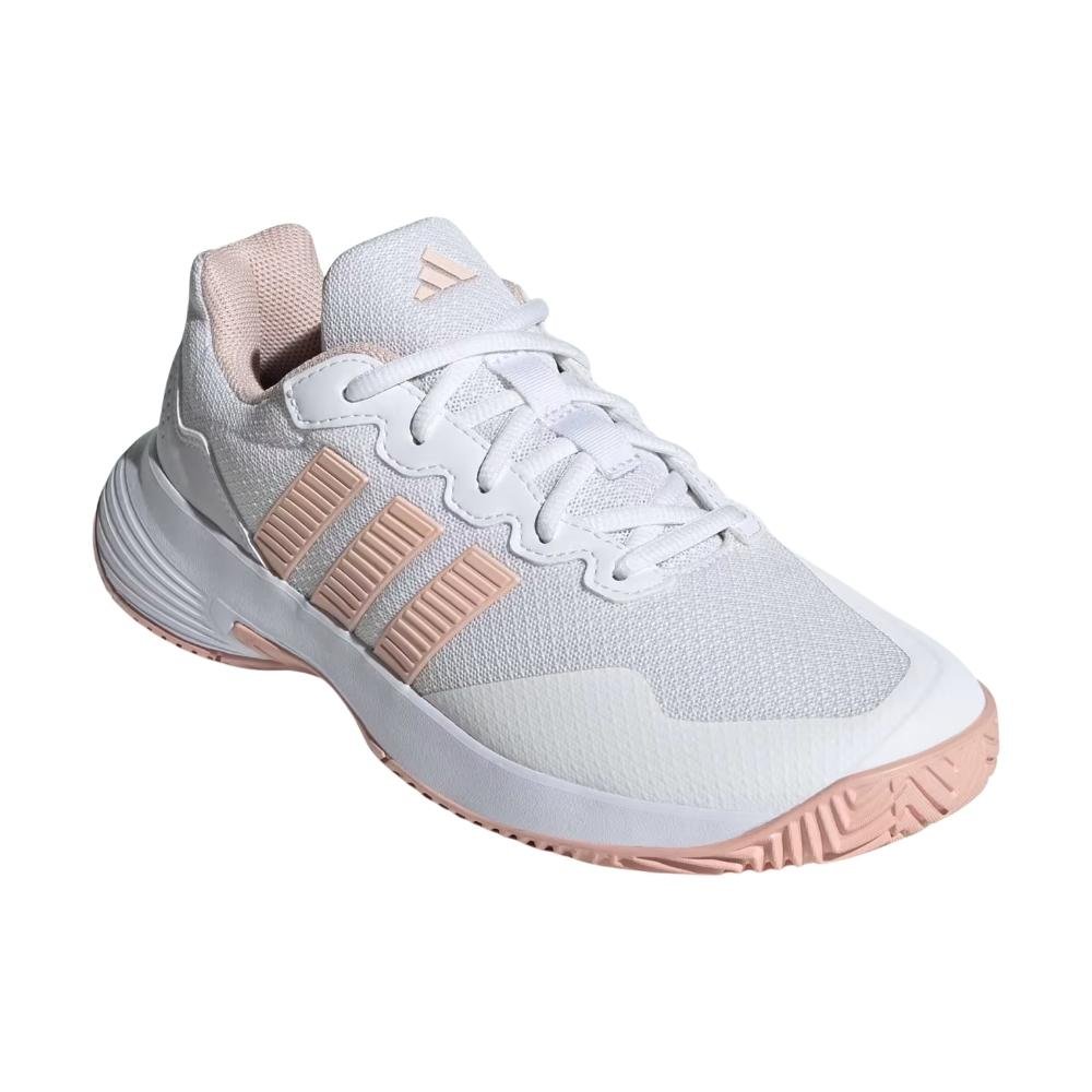 TÊNIS ADIDAS ESPORTIVO FEMININO GAME COURT 2 KI0785 Branco 4