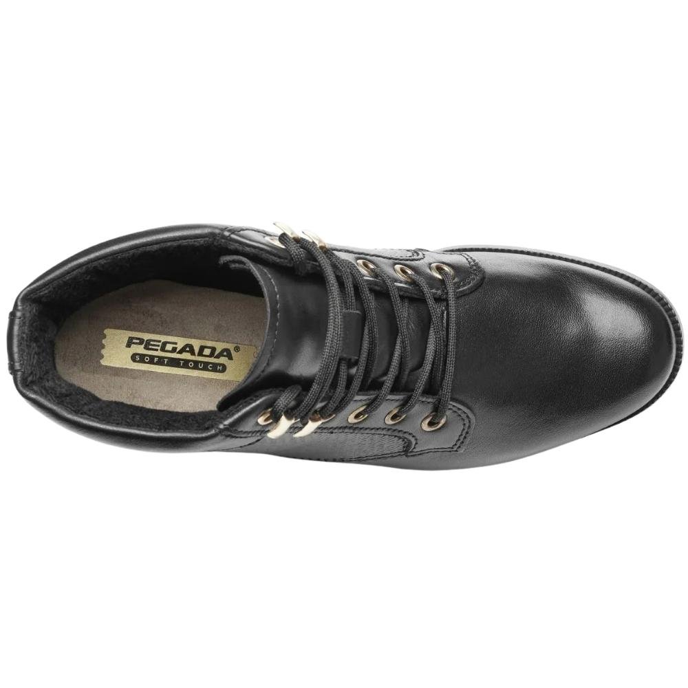 BOTA PEGADA COTURNO COURO FEMININO 282013 Preto 3