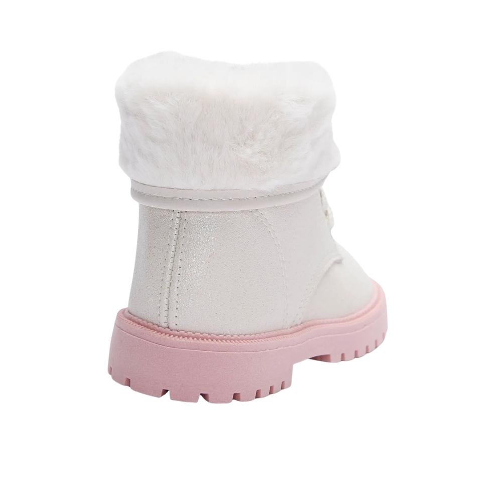 BOTA MOLEKINHA TRATORADA INFANTIL MENINA 2126.524 Branco 3