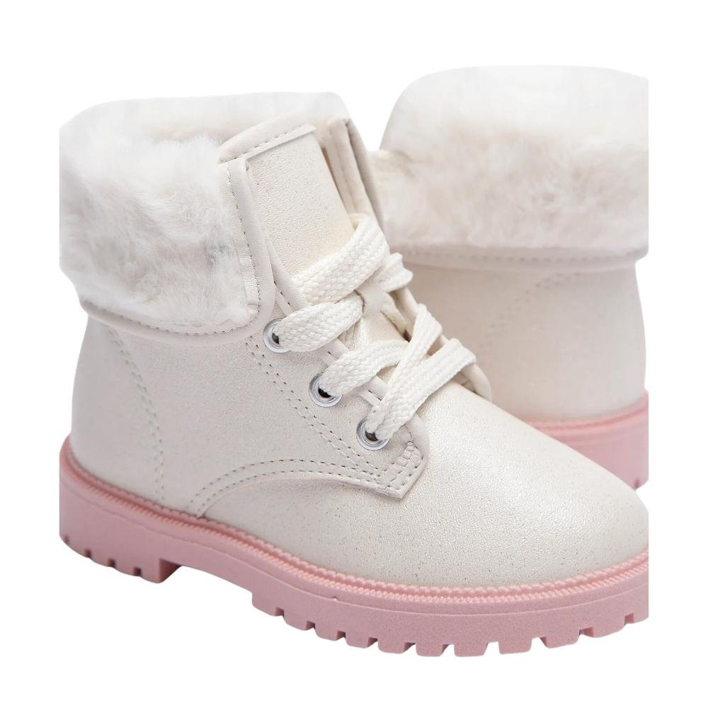 BOTA MOLEKINHA TRATORADA INFANTIL MENINA 2126.524 Branco 4