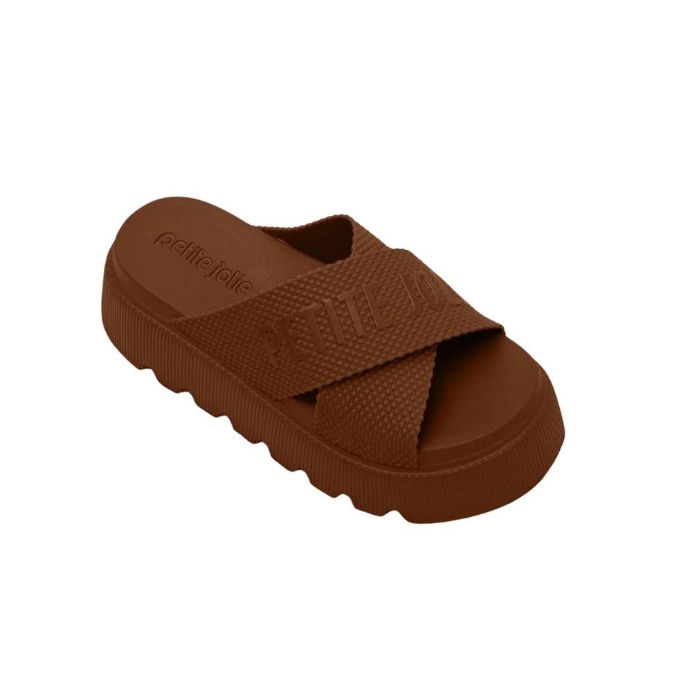TAMANCO FLATFORM PETITE JOLIE SMASH UP FEMININO PJ7588 Marrom 2