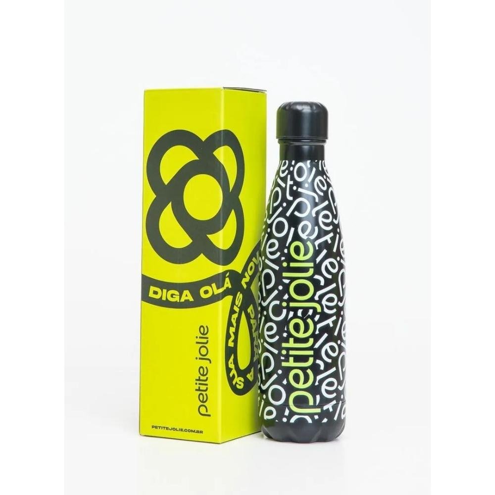 GARRAFA PETITE JOLIE 500ML FEMININA PATTERN PJ20351B Preto 2