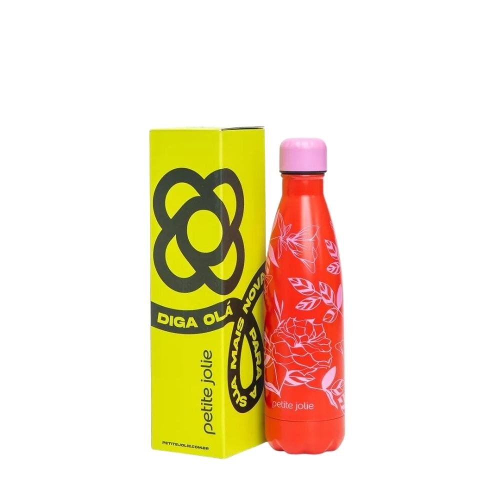 GARRAFA PETITE JOLIE 500ML FEMININA FLORAL 2 PJ20351F Vermelho 2