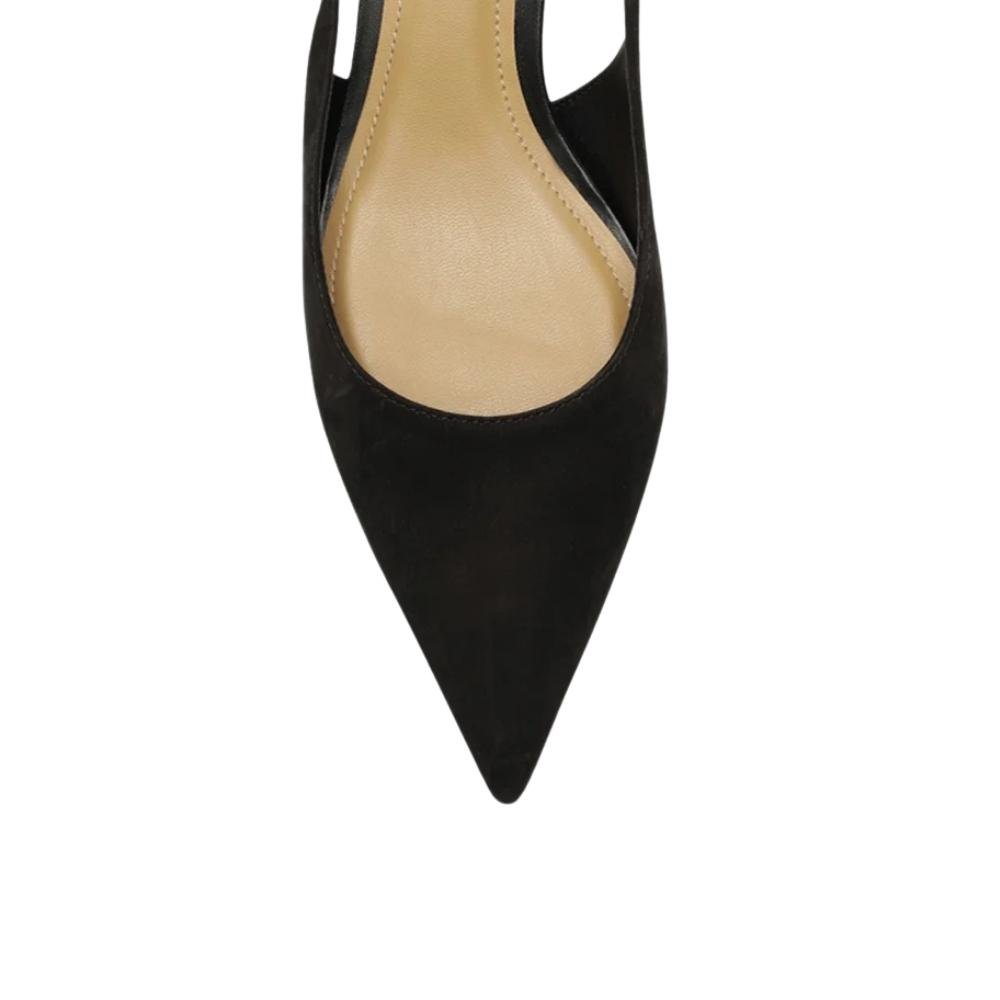 SAPATO AREZZO SLINGBACK NOBUCK FEMININO A138080003 Preto 3
