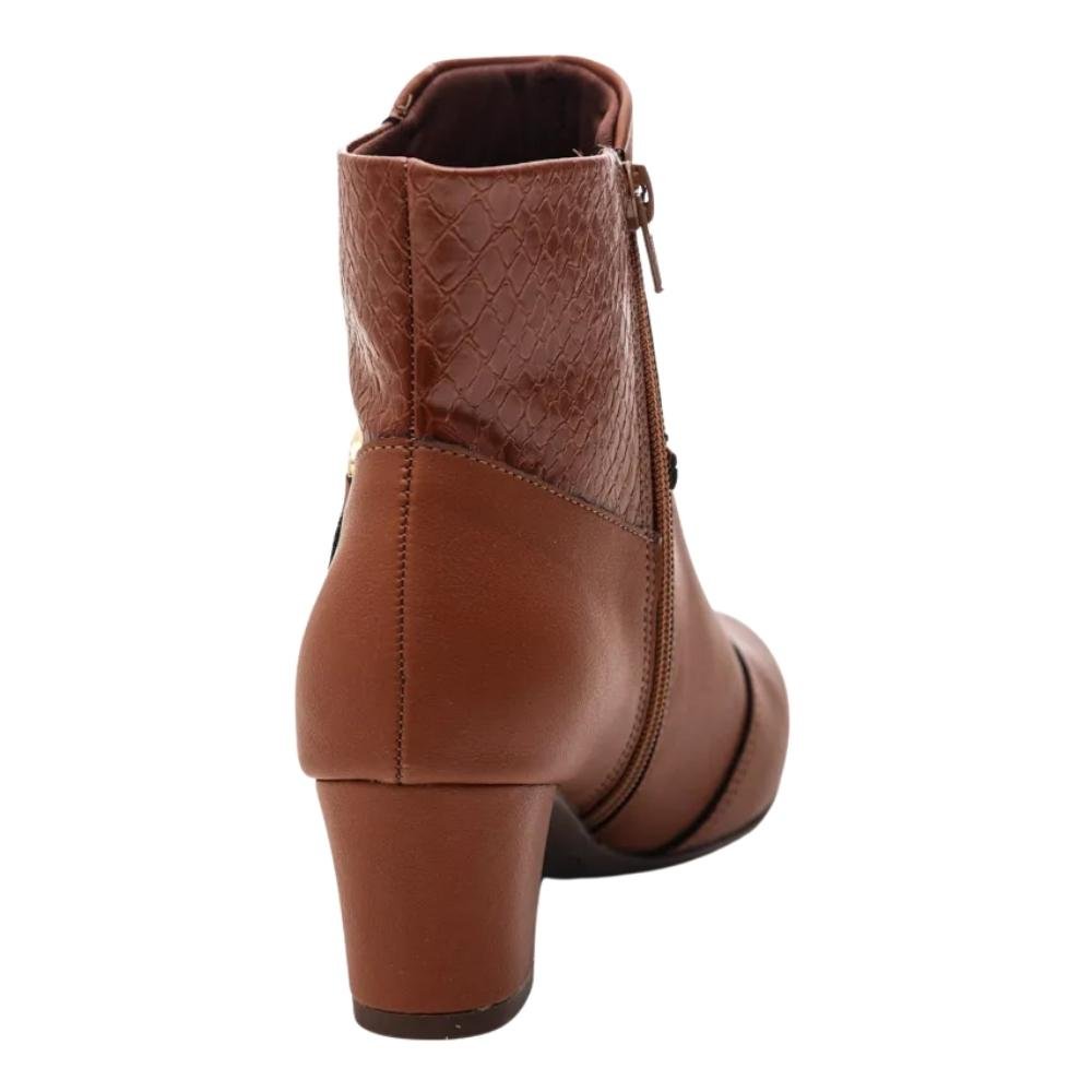 BOTA PICCADILLY CANO BAIXO FEMININA 110202 Marrom 3