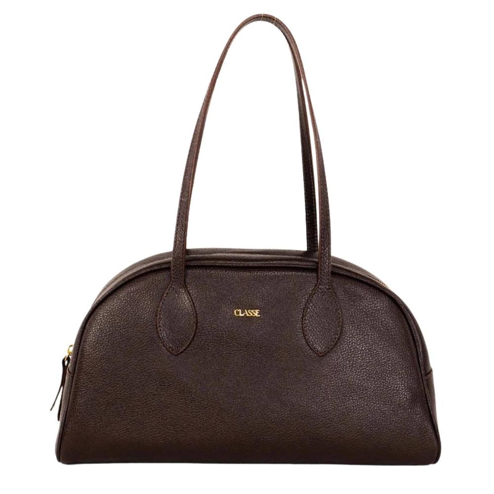 BOLSA CLASSE COURO SHOULDER BAG FEMININA TOTE LETÍCIA 3554 Marrom 2