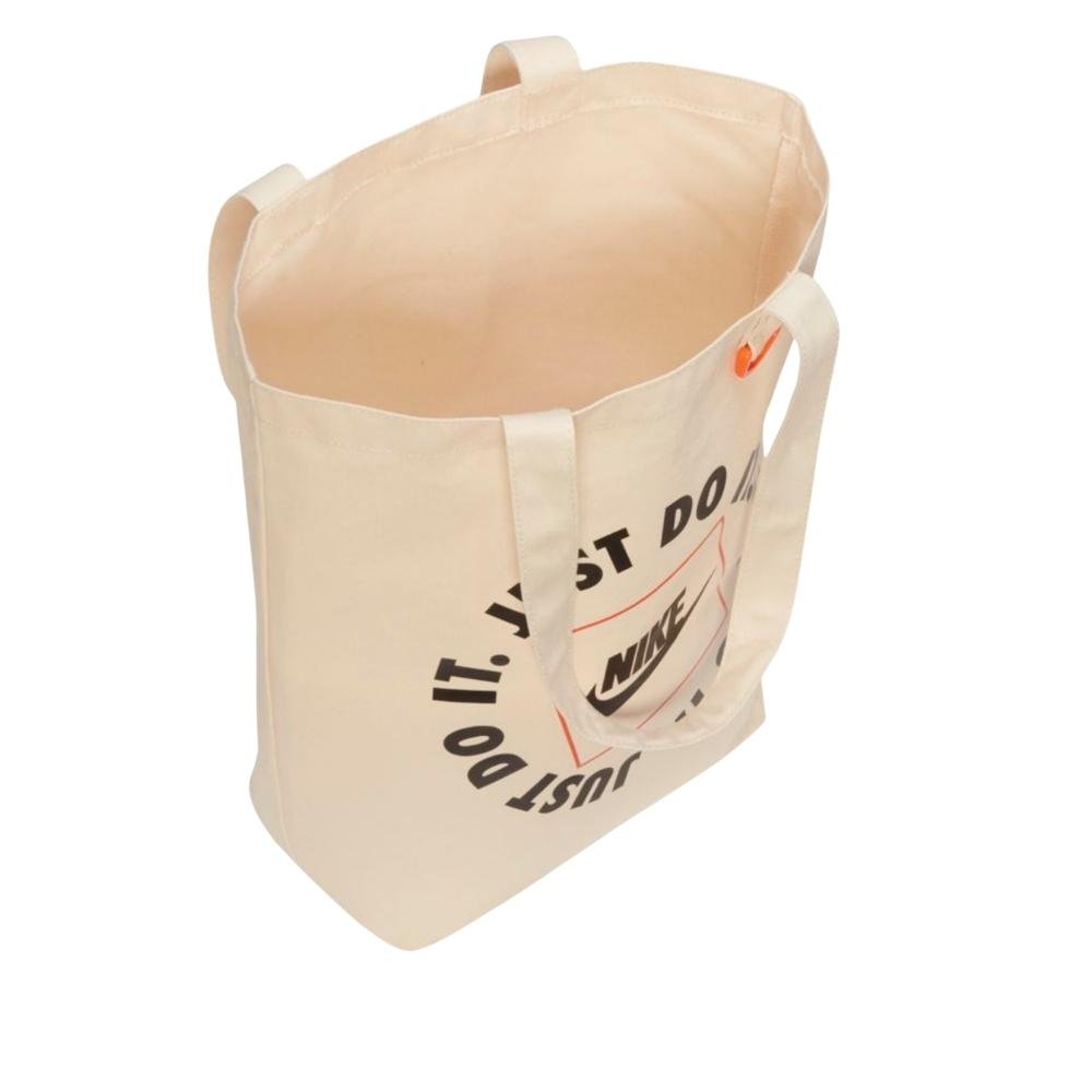 BOLSA NIKE FEMININA HERITAGE TOTE CU9266 Branco 4