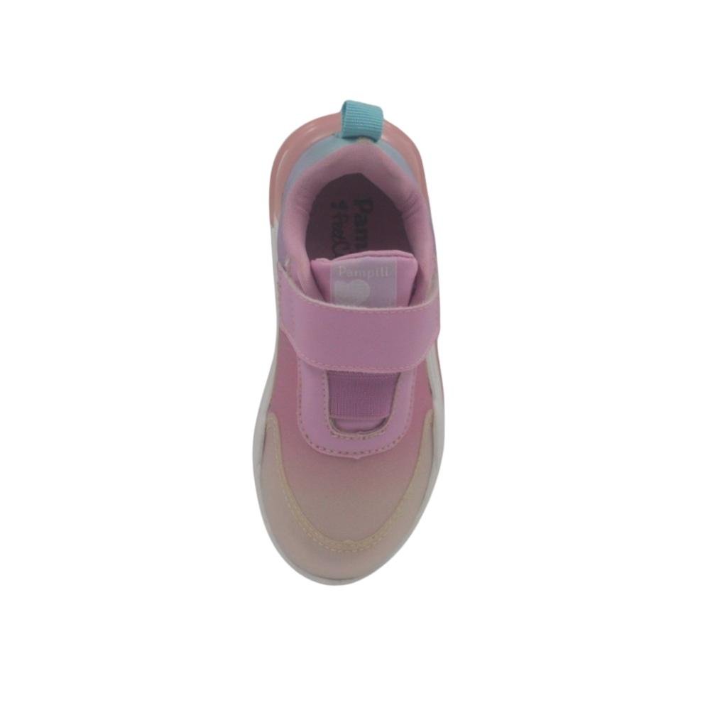 TÊNIS PAMPILI 683 SPK 35 C/LED INFANTIL MENINA 683.009 Rosa 4