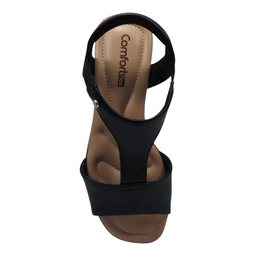 SANDÁLIA FEMININA COMFORTFLEX 2470403 Preto 3