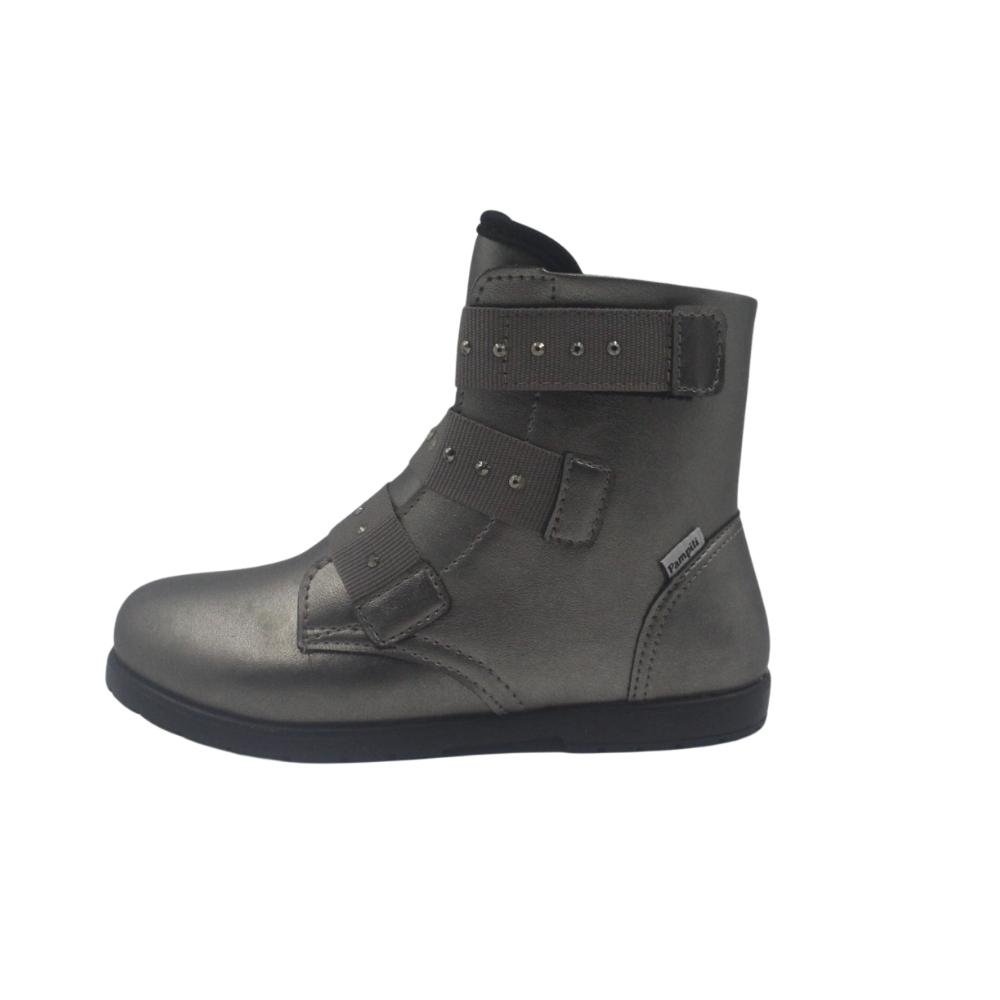 BOTA PAMPILI RUBI INFANTIL MENINA 141.052 Cinza 2