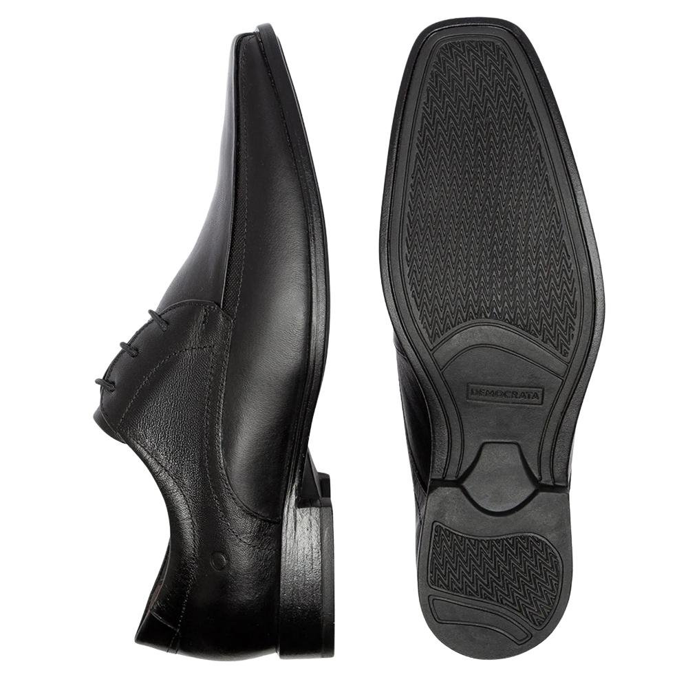 SAPATO SOCIAL DEMOCRATA COURO MASCULINO 646101 Preto 4