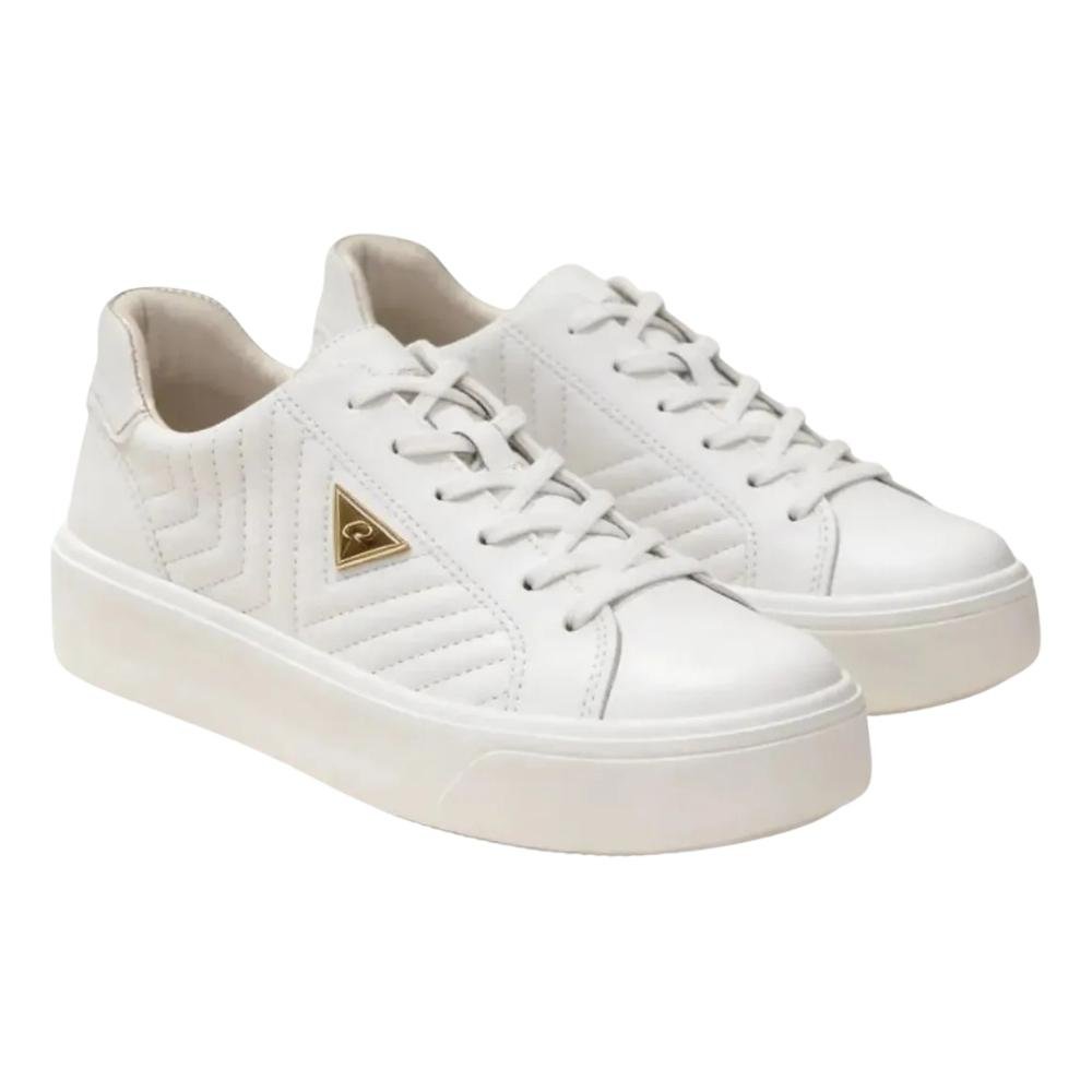 SAPATÊNIS PEGADA FLATFORM COURO FEMININO 211220 Branco 3