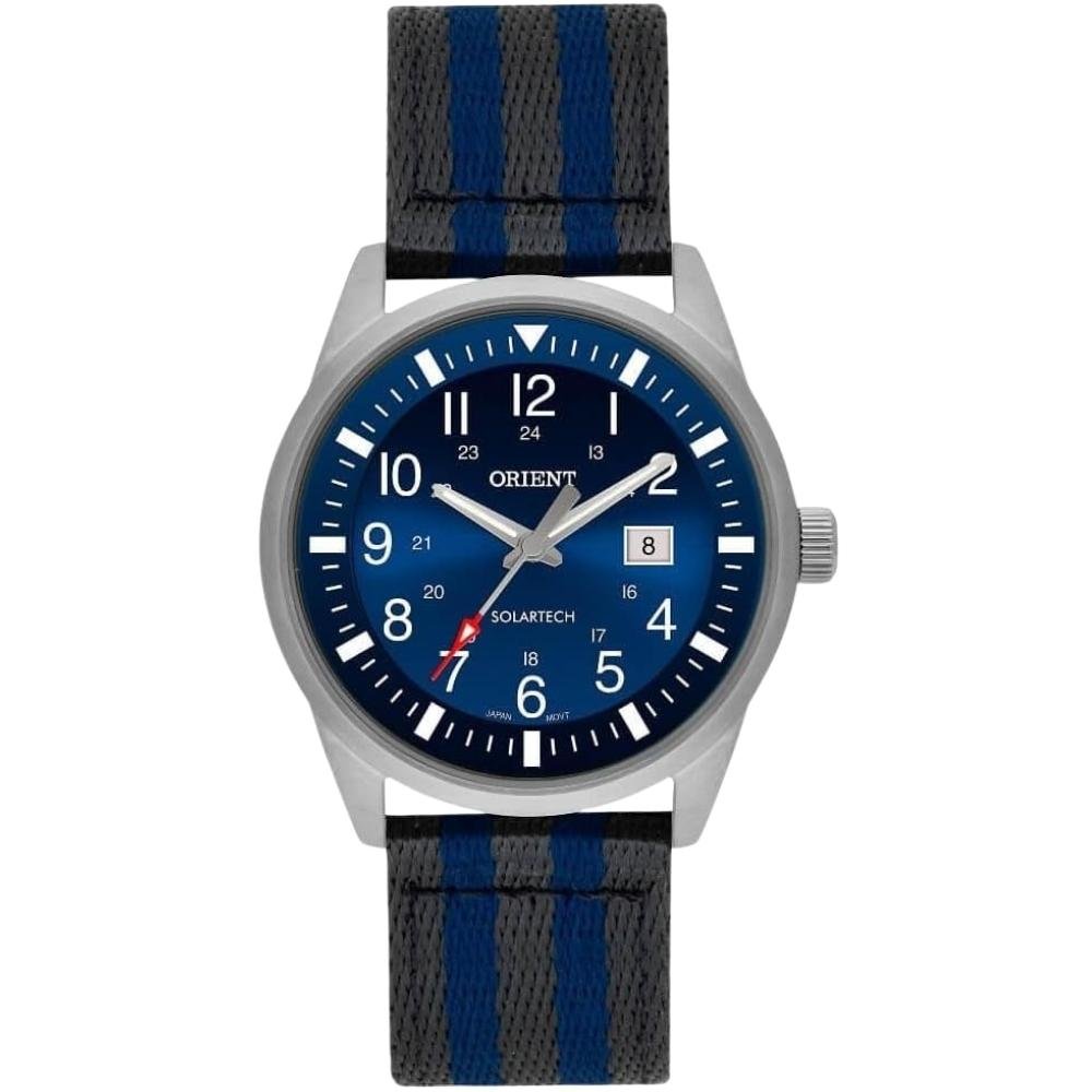 RELÓGIO ORIENT SOLARTECH ANALÓGICO PULSEIRA EXTRA MASCULINO MBSS1452D2SX Prata 2
