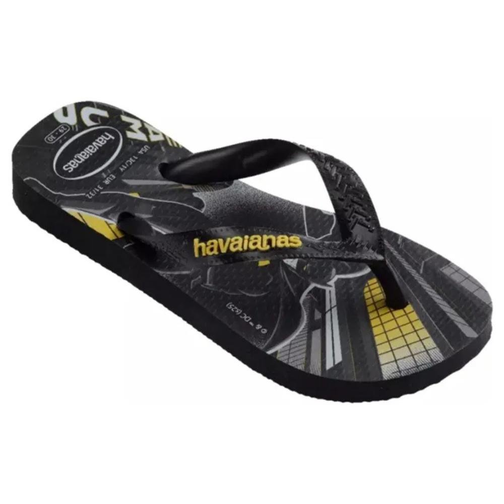 CHINELO INFANTIL MASCULINO HAVAIANAS KIDS TOP WARNER Preto 4