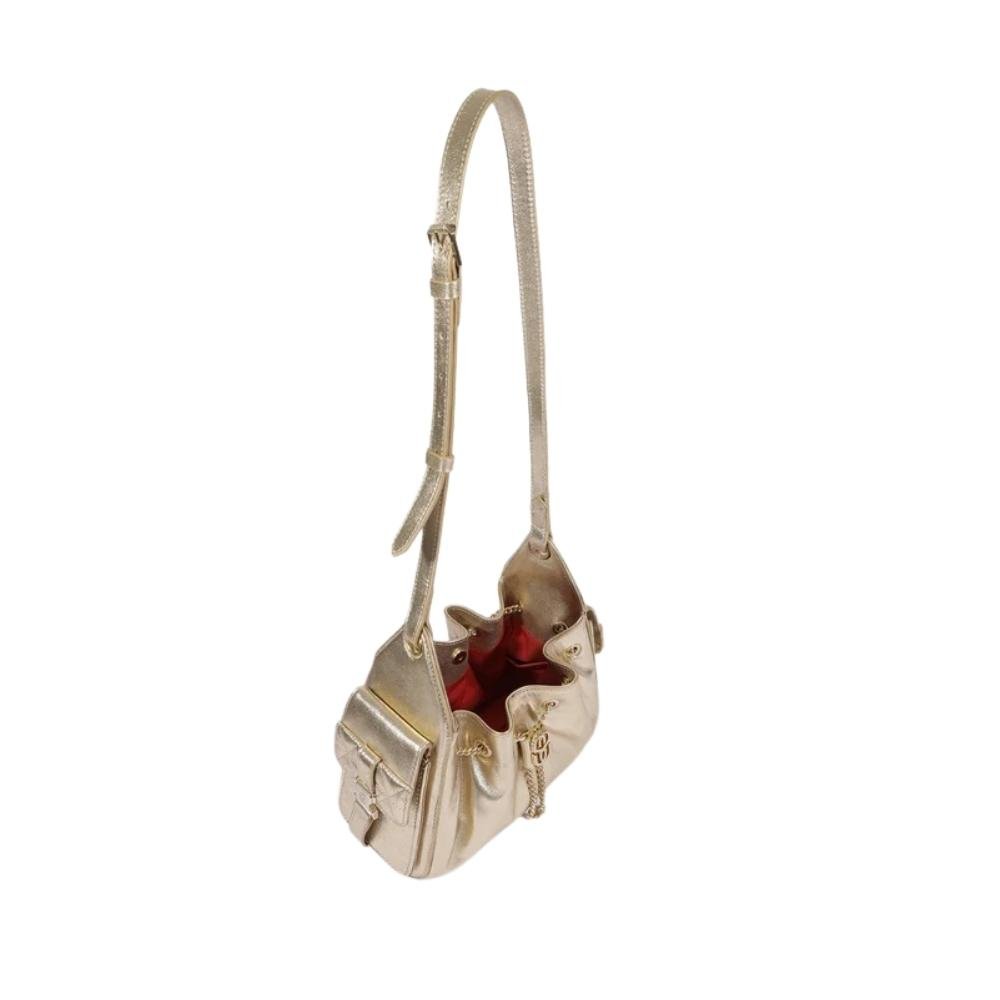 BOLSA SCHUTZ SHOULDER LILIBET COURO FEMININO S500183439/1 Dourado 2