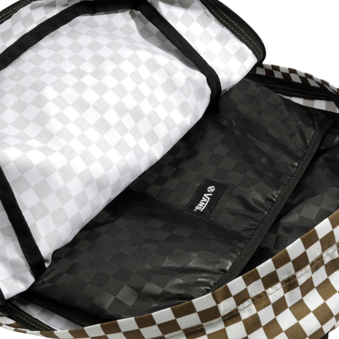 MOCHILA VANS UNISSEX OLD SKOOL CHECKERBOARD VN000H4XOVB Branco 2