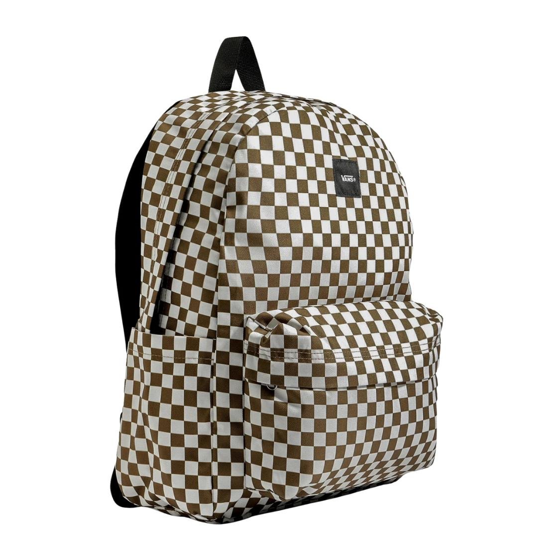 MOCHILA VANS UNISSEX OLD SKOOL CHECKERBOARD VN000H4XOVB Branco 3
