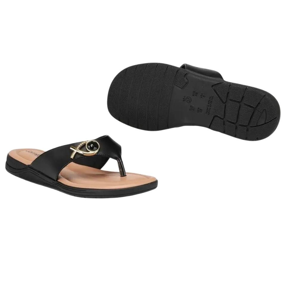 CHINELO COMFORTFLEX FEMININO 2580401 Preto 4