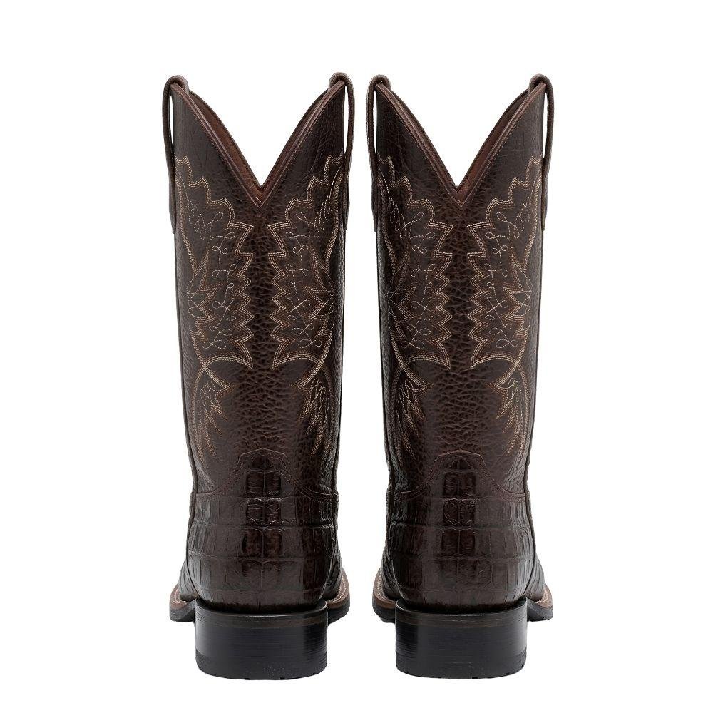 BOTA HELAZZA JACARÉ MONTARIA COURO MASCULINA 21025 Marrom 3