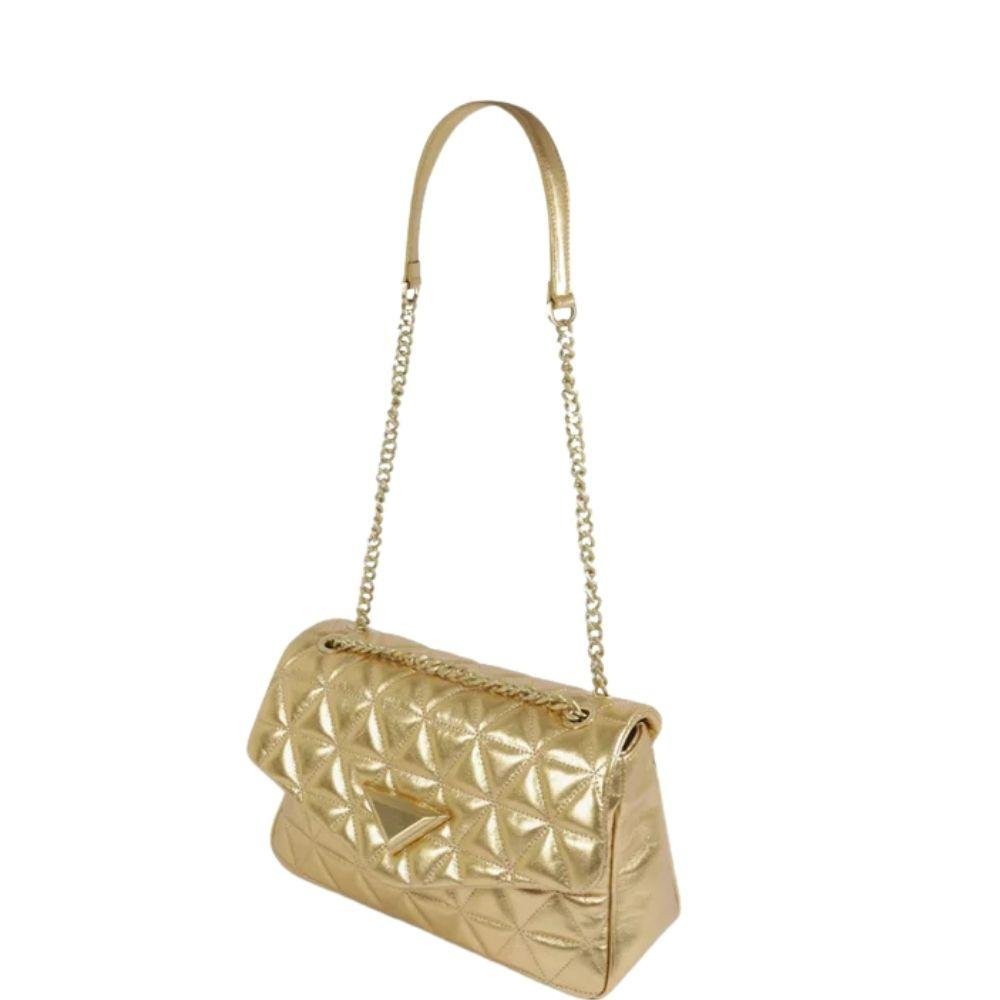 BOLSA SCHUTZ MATELASSÊ METALIZADA COURO FEMININA S5001810923 Dourado 2