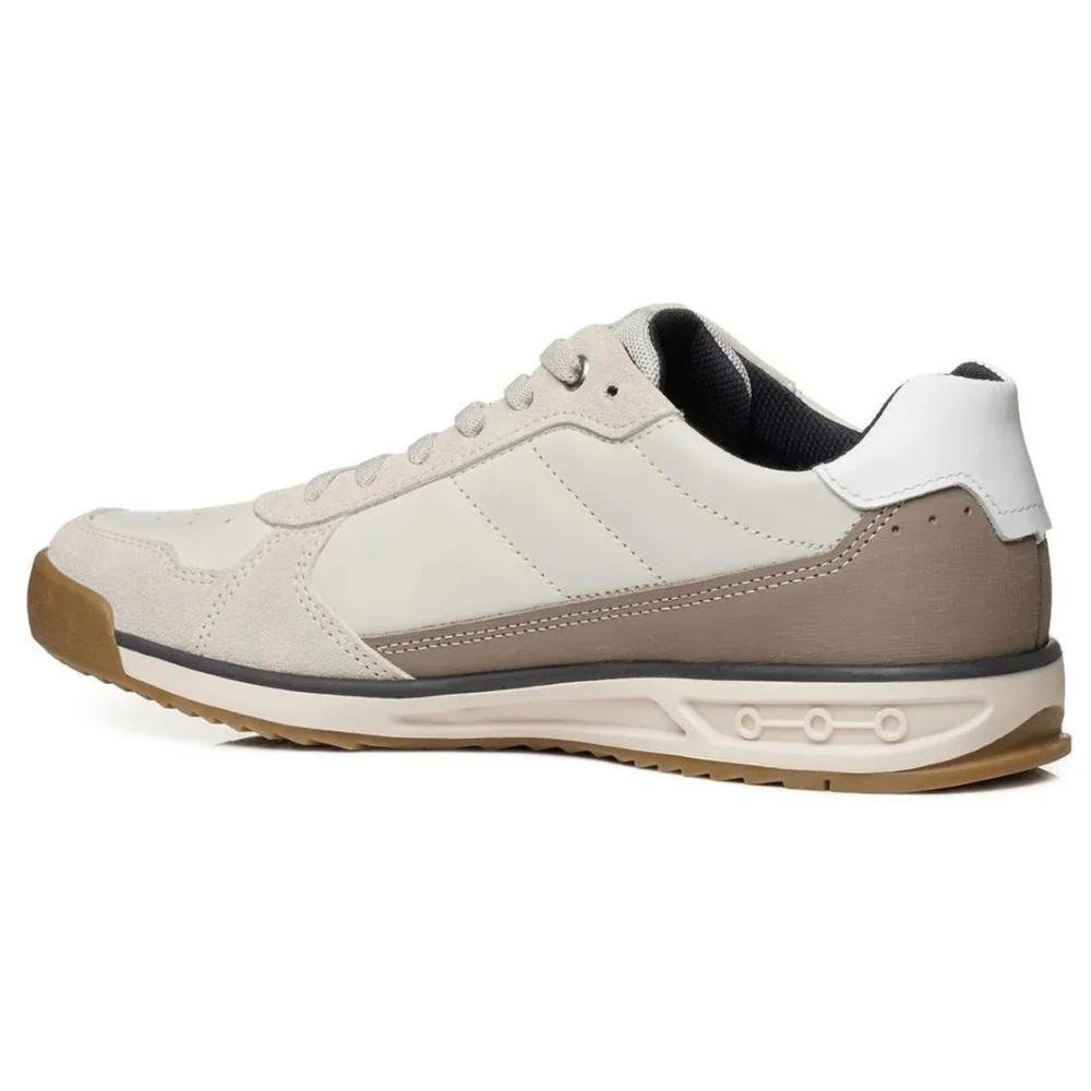 Pegada Bassik Masculino Couro Calce Fácil Amortech 112504 Bege 3