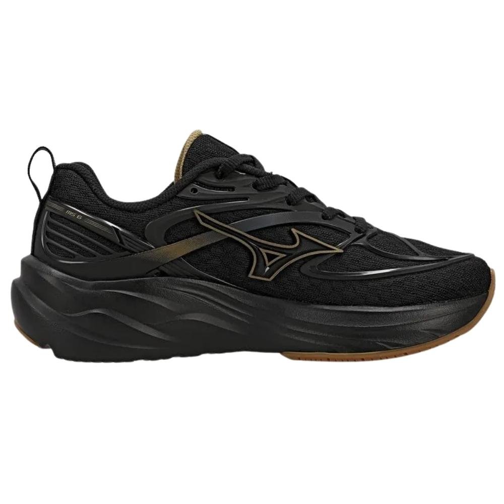 Tênis Mizuno Space 6 Masculino Esportivo Amortecimento SoftierFoam Preto 3