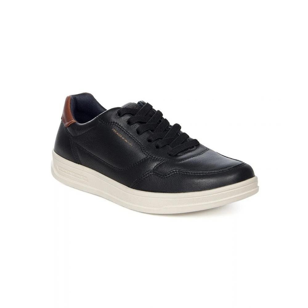 SAPATÊNIS PEGADA COURO MASCULINO 110301 Preto 2