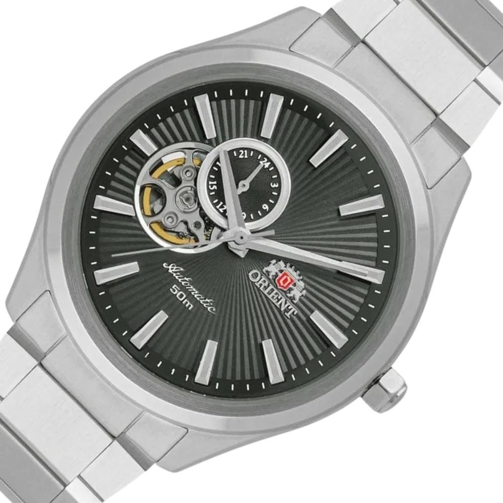 RELÓGIO ORIENT AUTOMÁTICO MASCULINO NH3SS005E1SX Prata 3