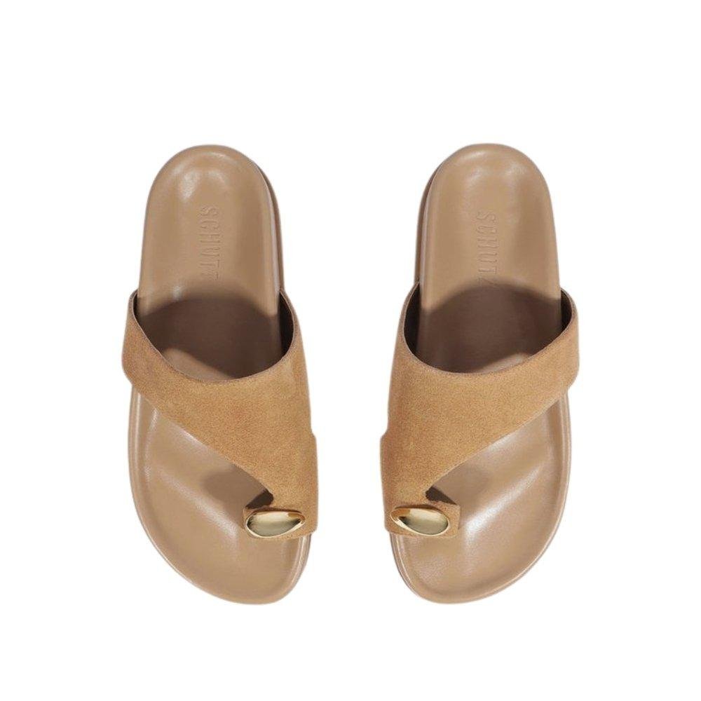 Papete Feminina Schutz Flat Shop Rast II Marrom 4