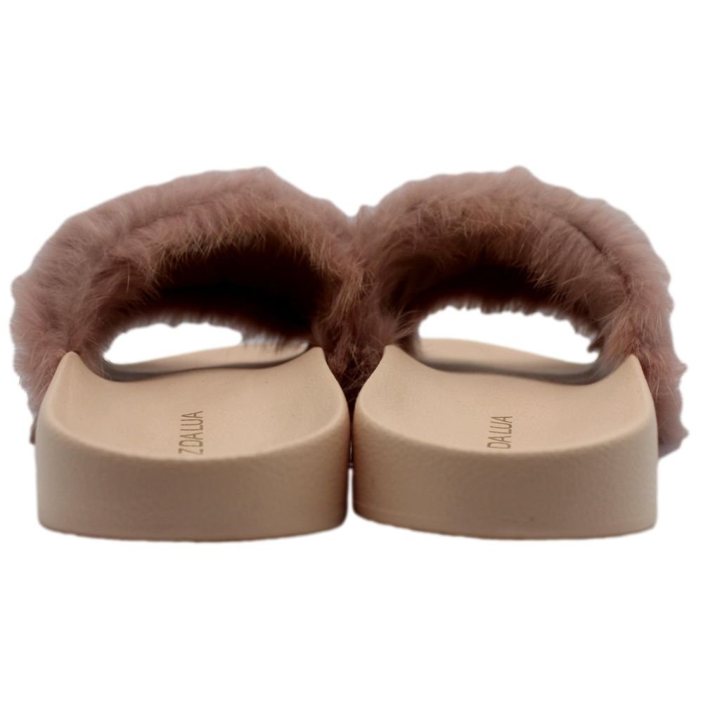 Chinelo Feminino Luz Da Lua Pelo Rose Rosa 4