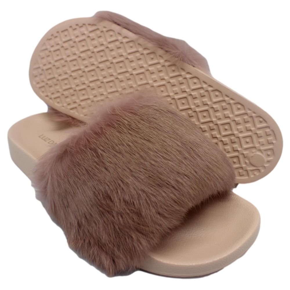 Chinelo Feminino Luz Da Lua Pelo Rose Rosa 5