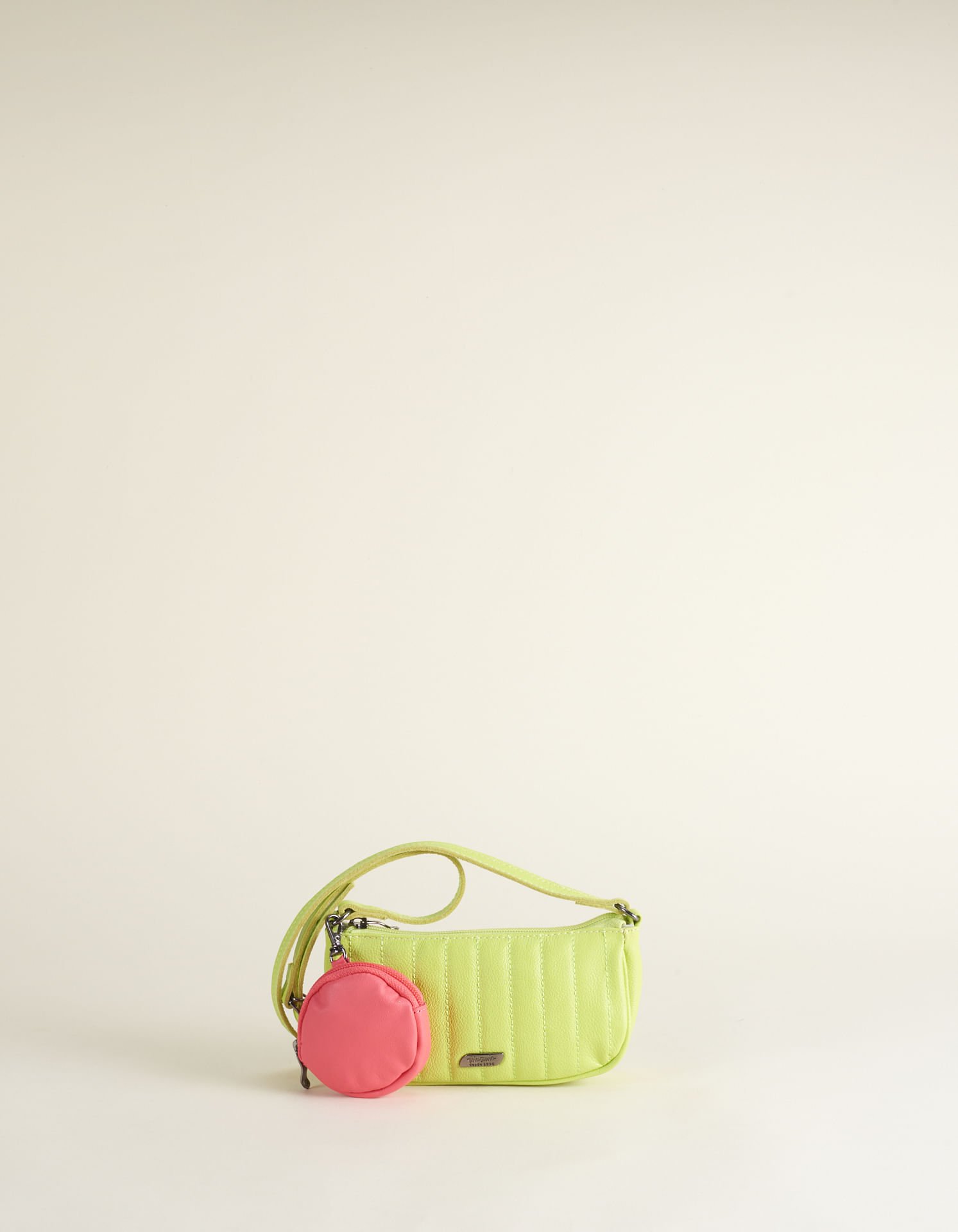 Bolsa Mini Baguete Puff - Verde Limao