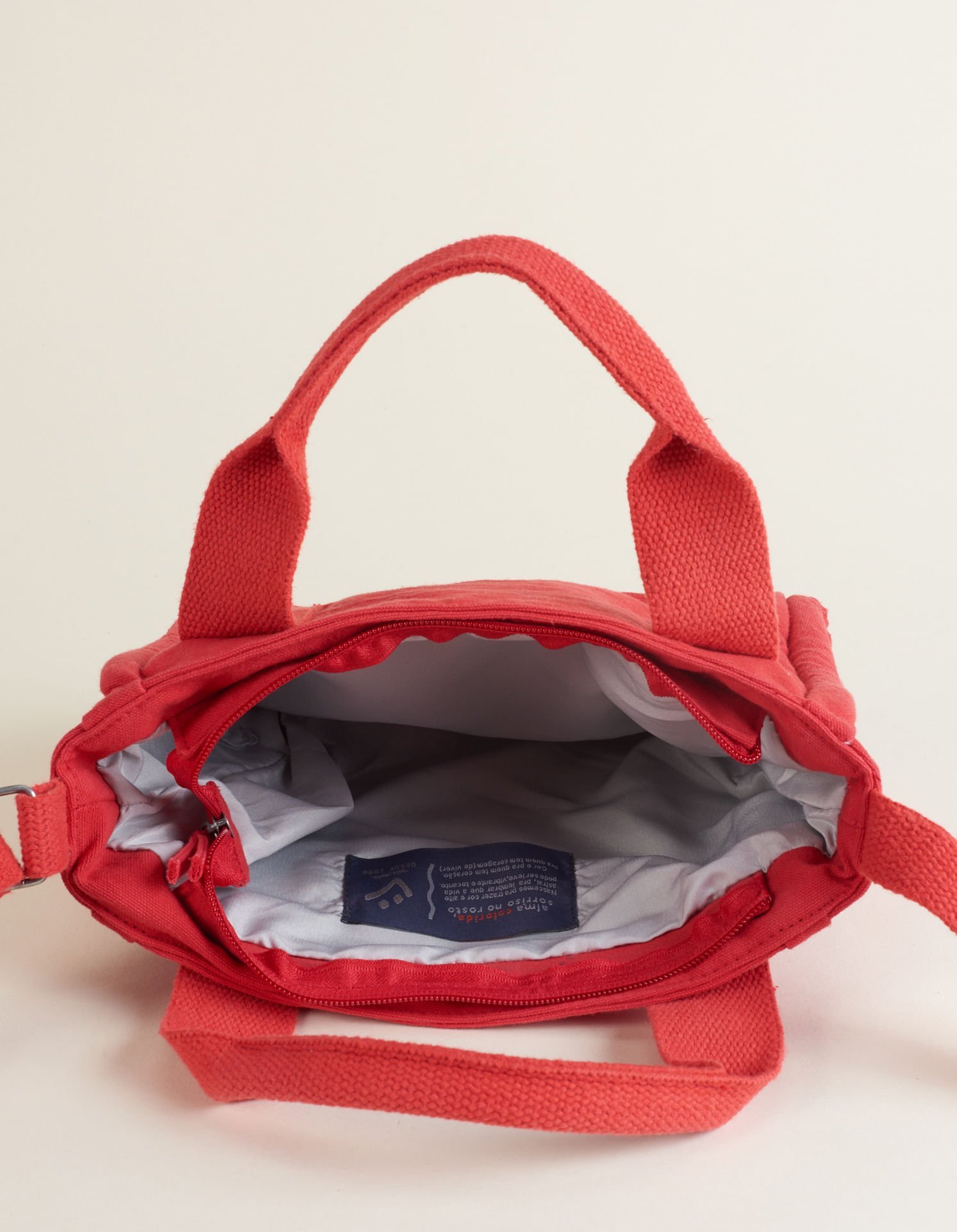 Bolsa Pequena Lona - Vermelho Vermelho 3