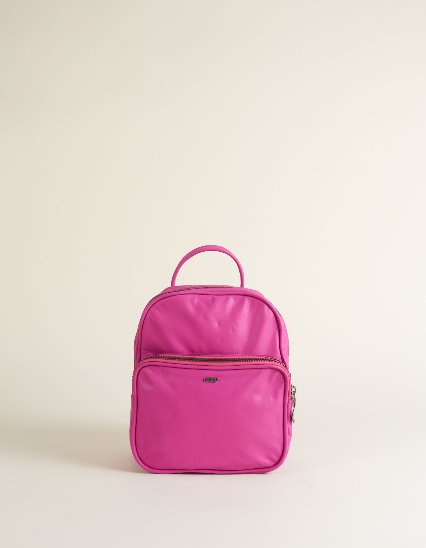 Mochila Pequena Couro - Pink Rosa 2