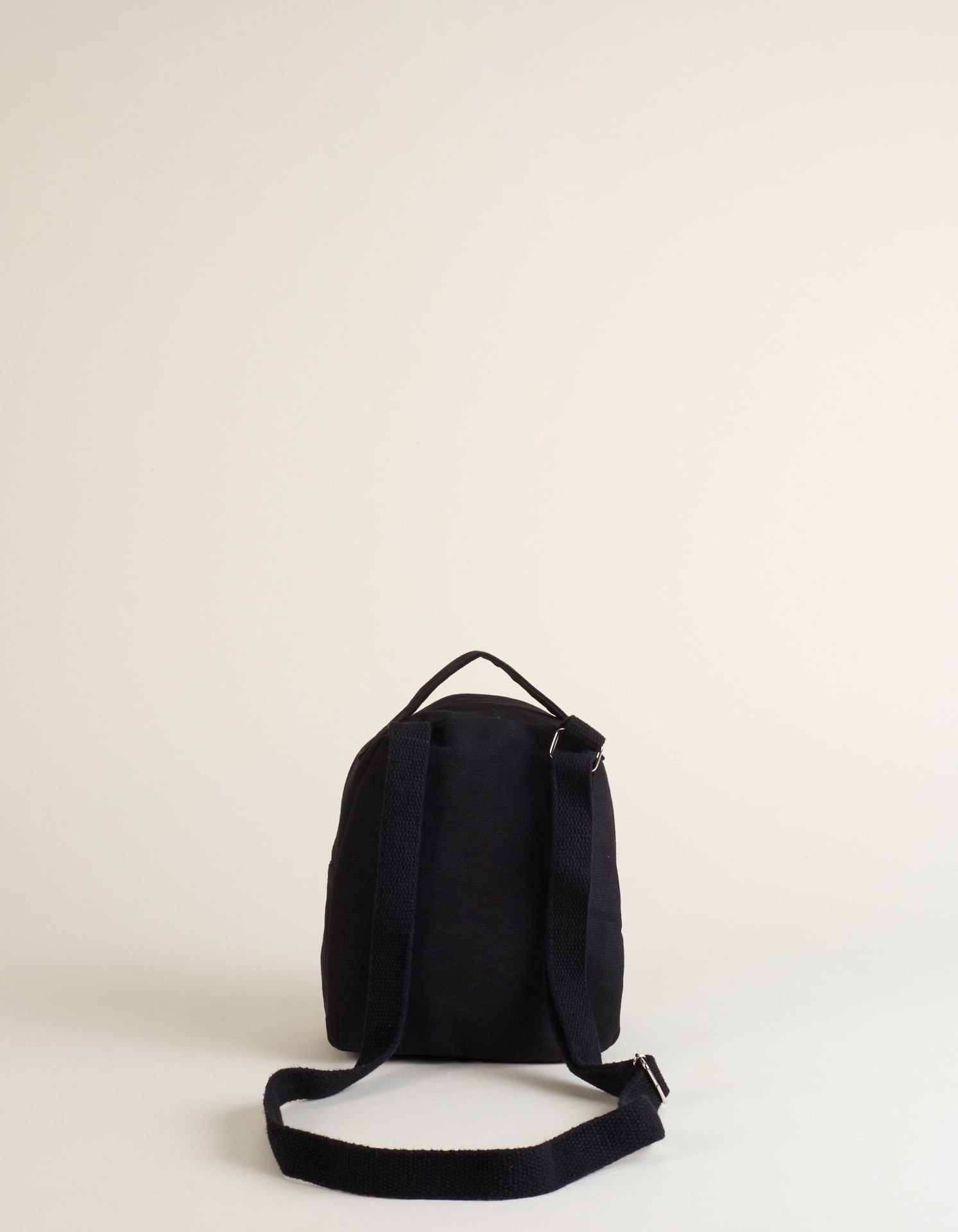 Bolsa Tecido Mini Bicolor - Preto Preto 4