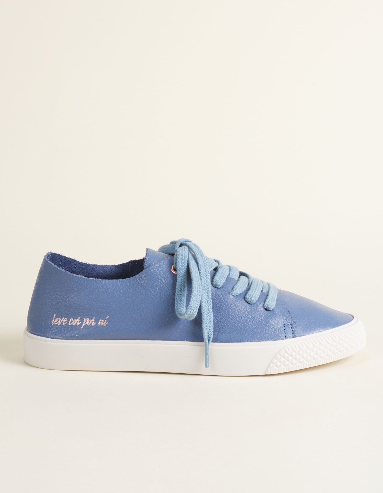 Tênis Frase Via Mia - Jeans Azul 2