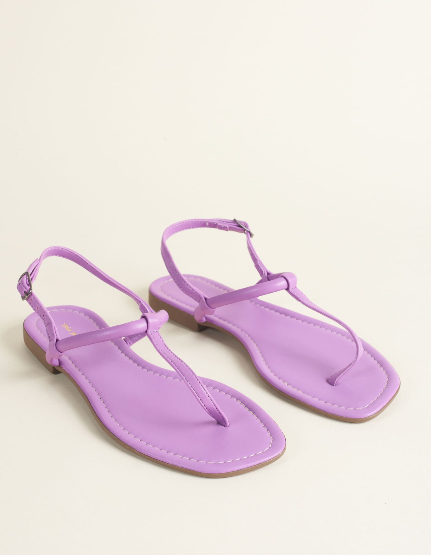 Rasteira Tiras Finas Via Mia - Roxo