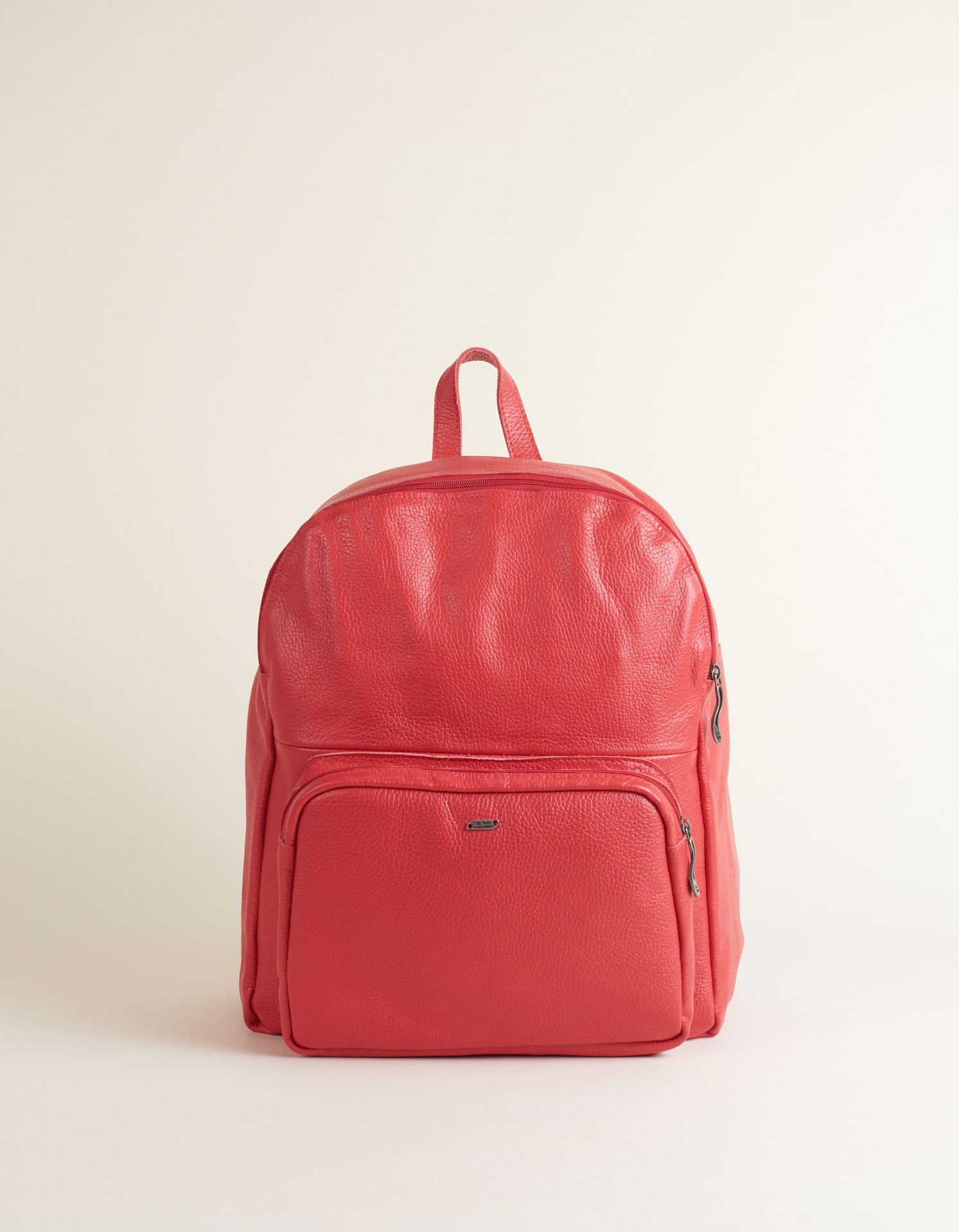 Mochila Couro - Vermelho