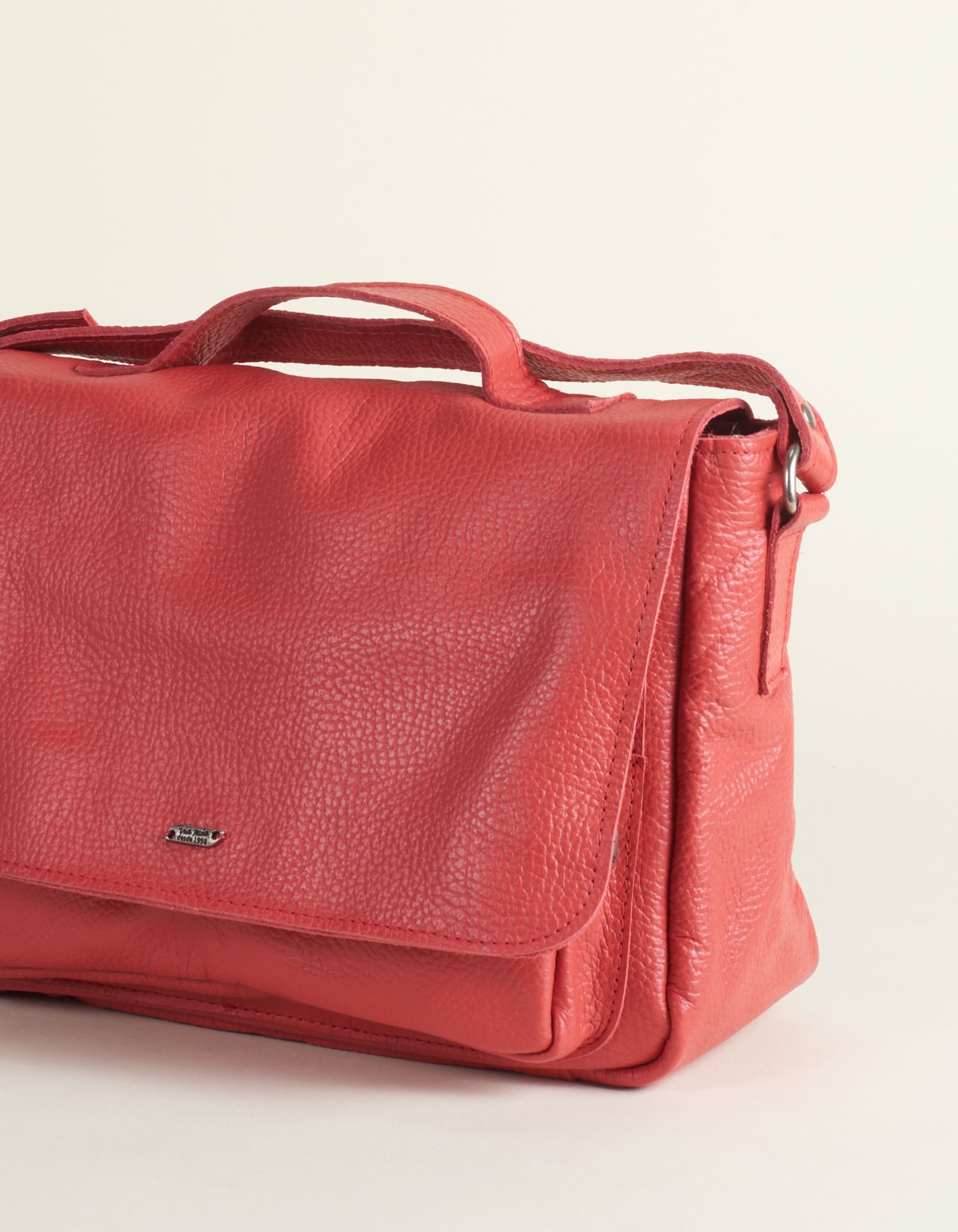 Bolsa Média Tampa Via Mia - Vermelho Vermelho 2