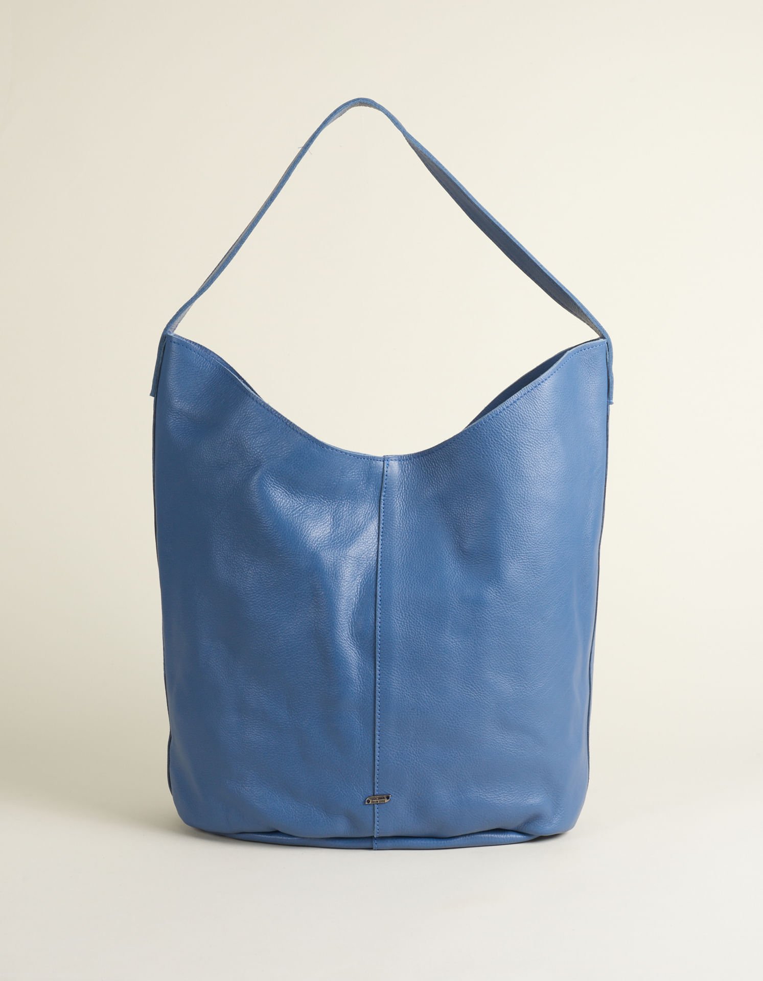 Bolsa Grande Couro Via Mia - Jeans Azul 1